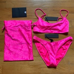 Mica Pitaya Floral Triangl Bikini Non-Cheeky